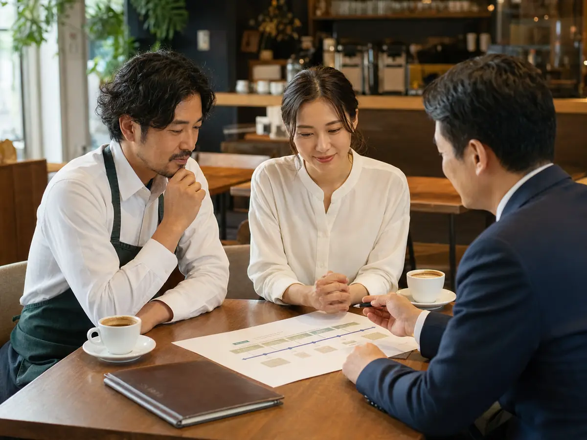 カフェM&Aの承継面談イメージ